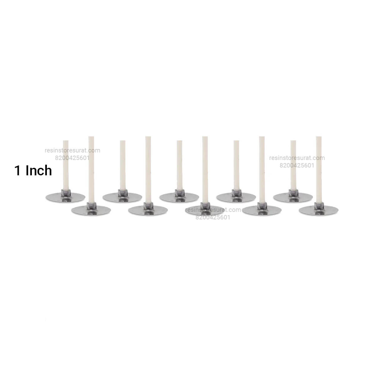 1 Inch Pre-Waxed Cotton Wicks with Sustainer for Candle Making | Candle Material Hub