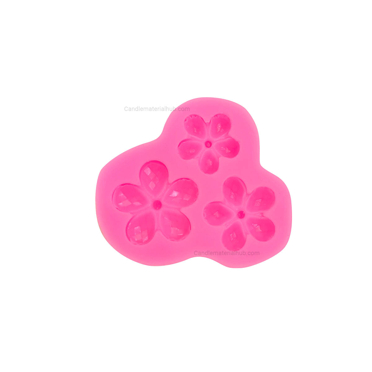 3 Cavity Candle Flower Mould - 25
