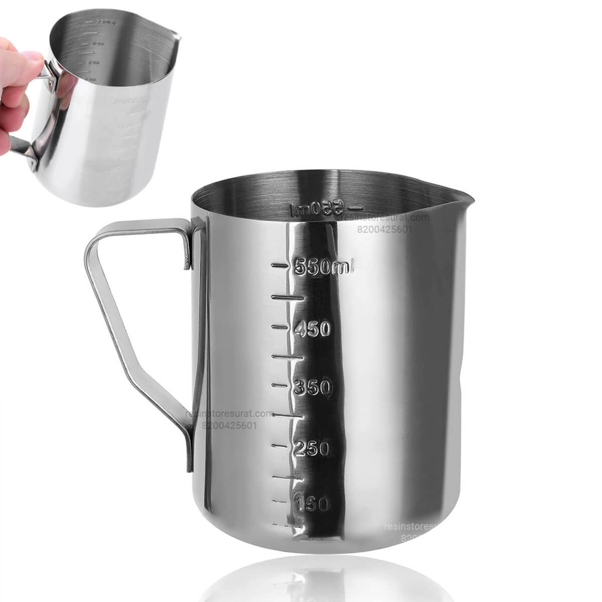 600 ml Stainless Steel Candle Wax Melting Cup | Pouring Pitcher for Candle Making | Candle Material Hub