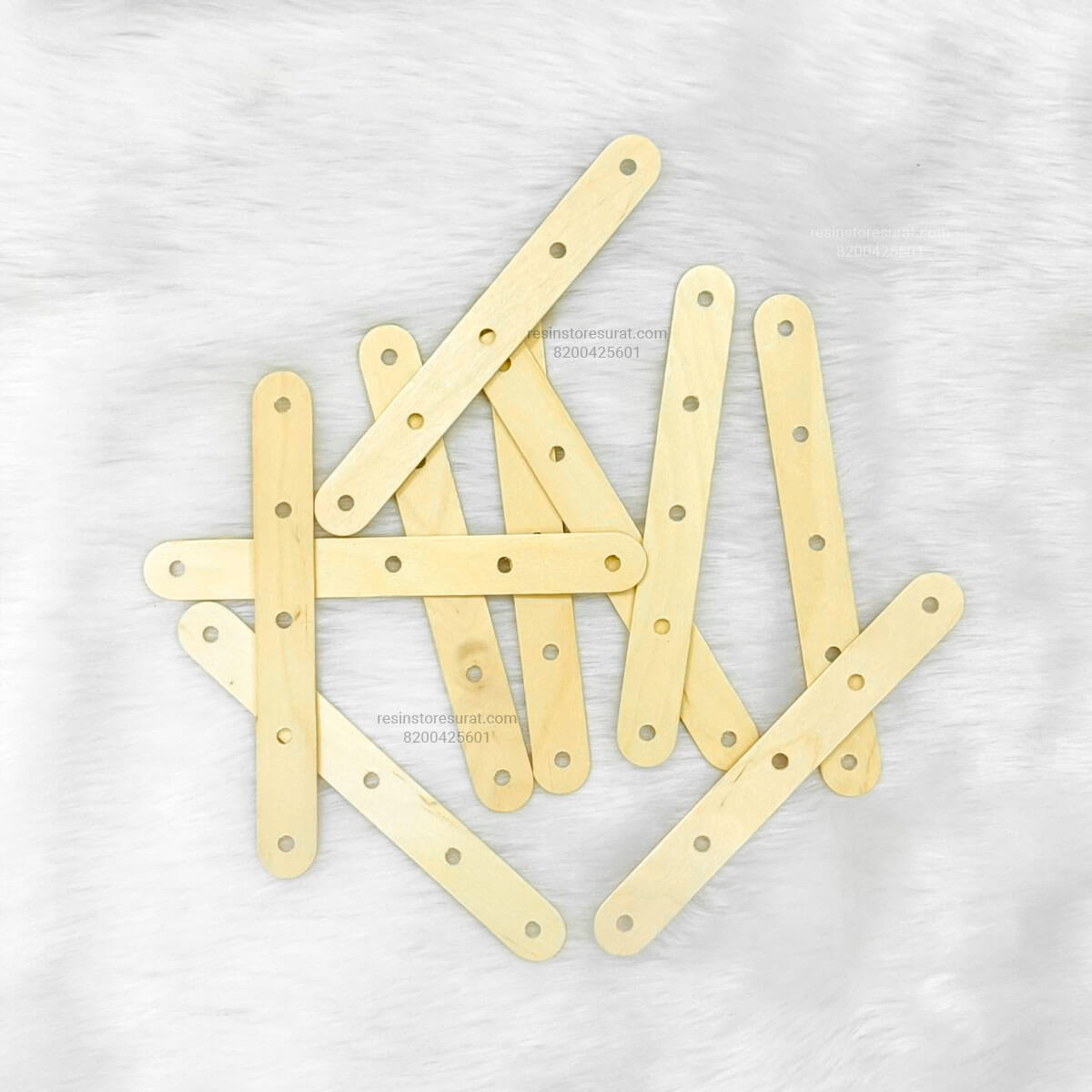 Big Wooden 5-Hole Wick Holder for Candle Making | Wick Centering Tool | Candle Material Hub