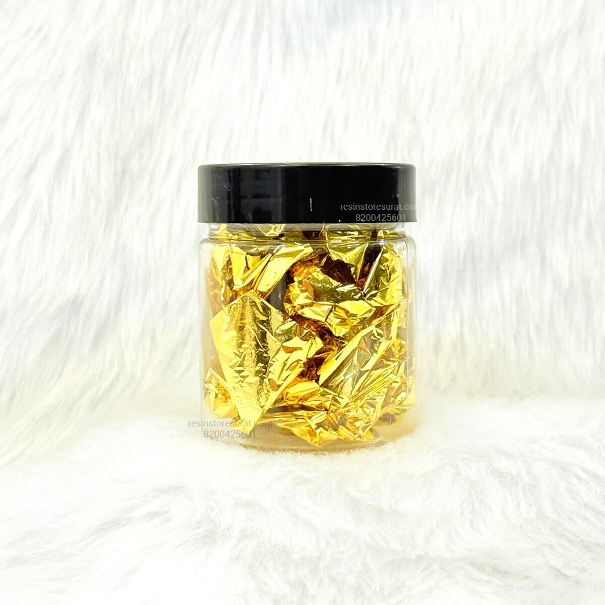 Golden Crushed Foil Sheet for Candle Decoration | Candle Material Hub