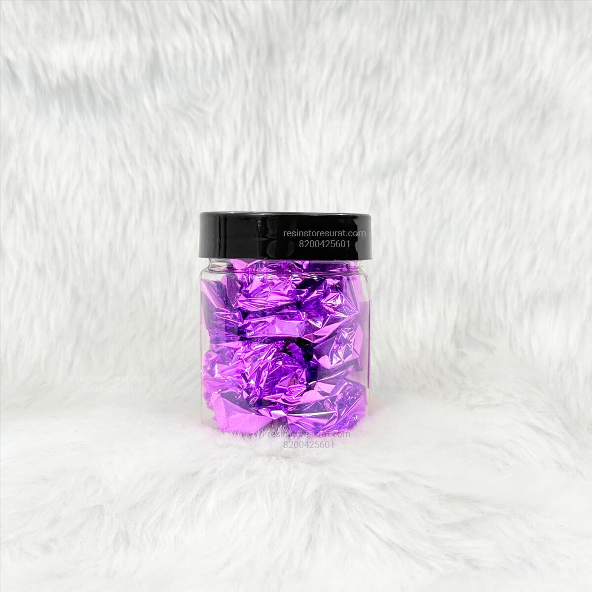 Purple Crushed Foil Sheet for Candle Decoration | Candle Material Hub
