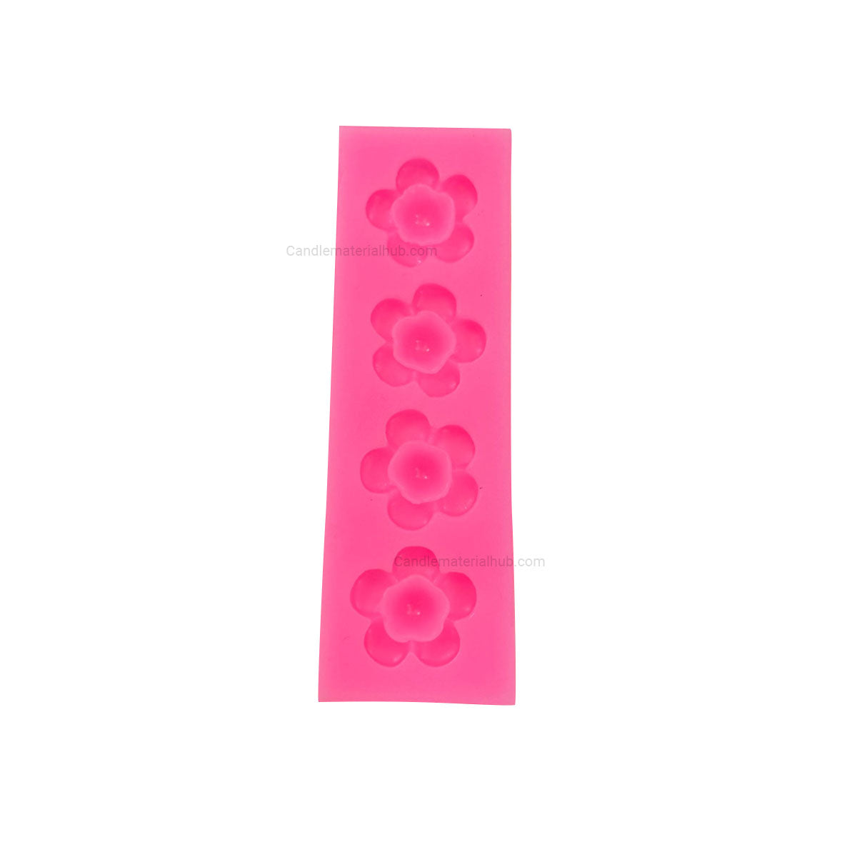 4 Cavity Candle Flower Mould - 09