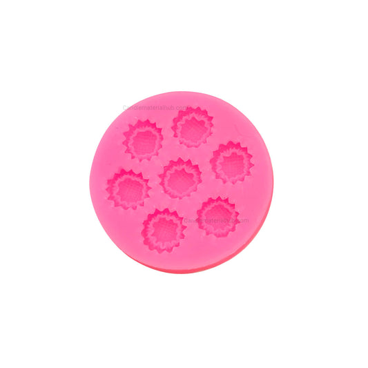 7 Cavity Candle Flower Mould - 97