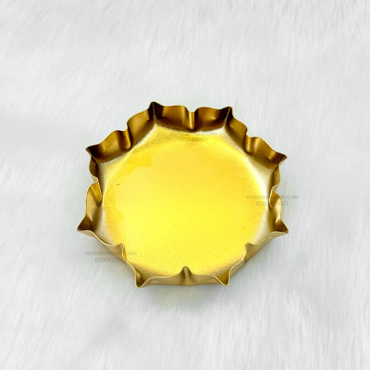 Big Metal Urli Bowl for Candle Making