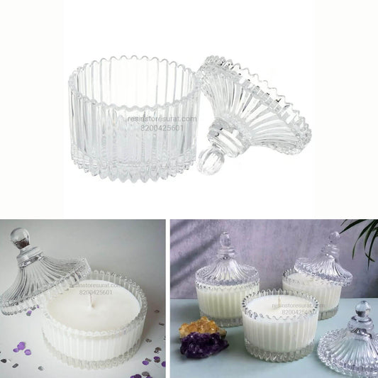 Candy 75 ML Candle Glass Jar – Mini Glass Jar for Candle Making