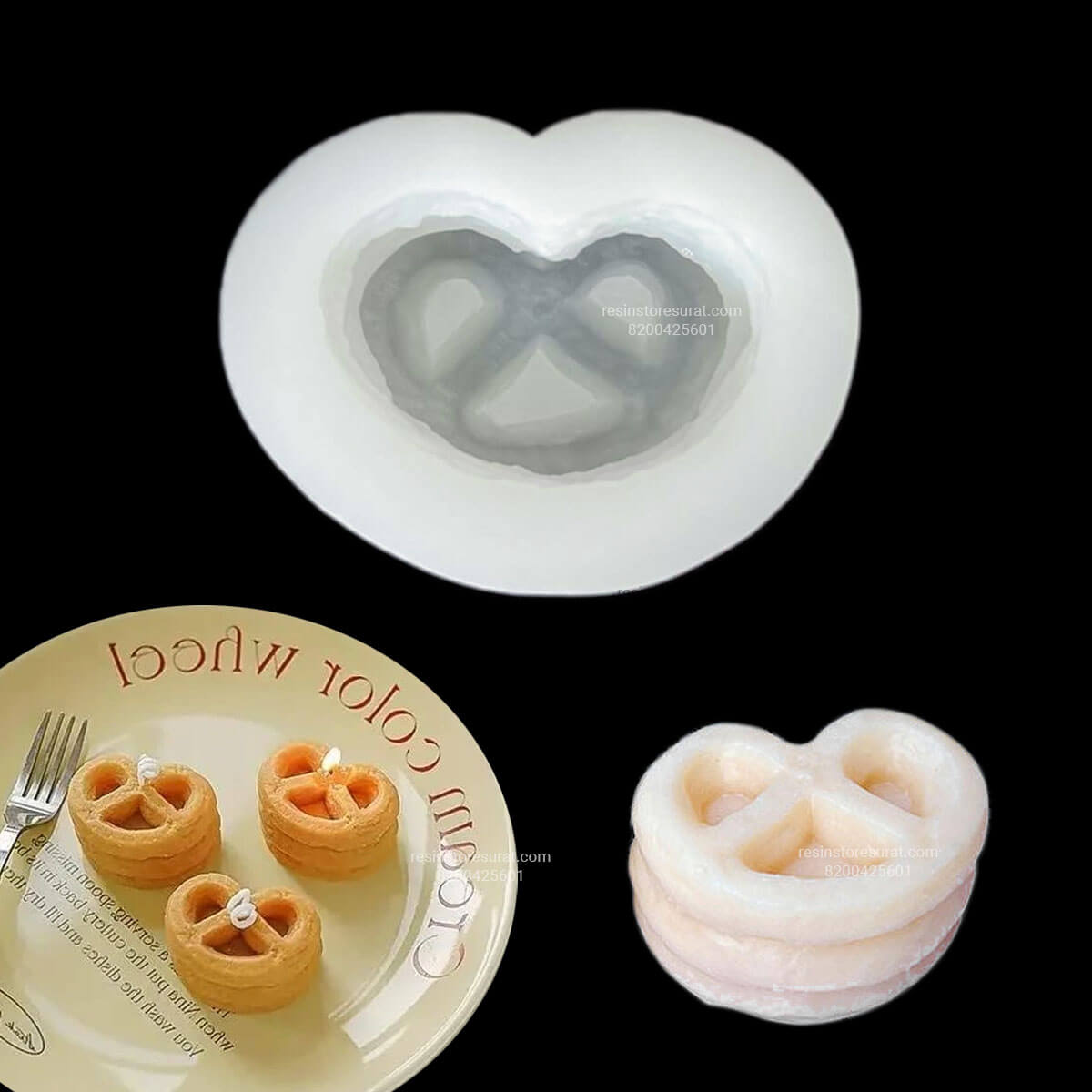 Heart Cookie Silicone Candle Mould – 75 for Romantic Candles | Candle Material Hub