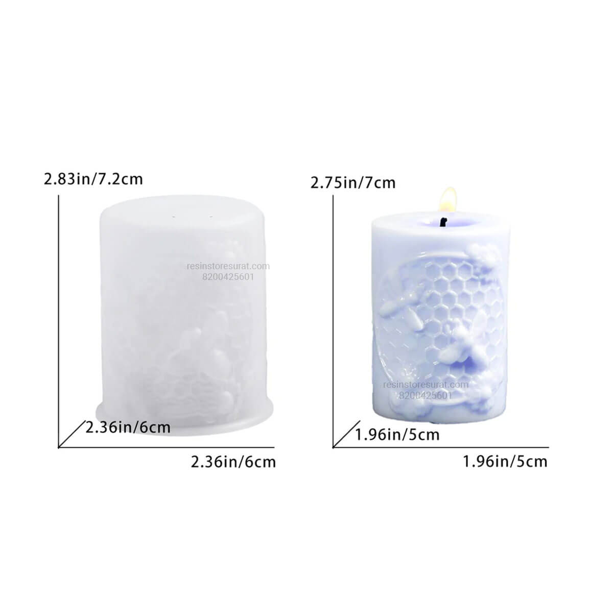 Honeycomb Silicone Candle Mould for Decorative Candle | Candle Material Hub