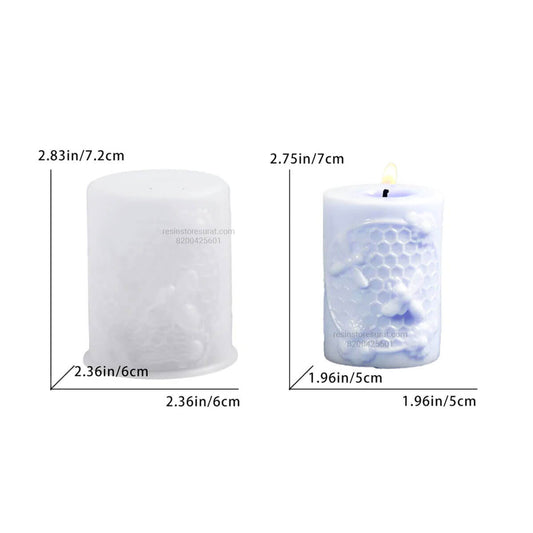 Honeycomb Silicone Candle Mould for Decorative Candle | Candle Material Hub