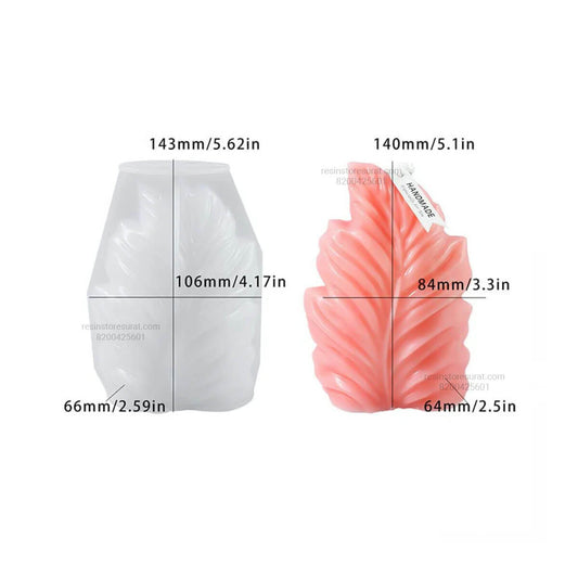 Leaf Silicone Candle Mould for Decorative Candle Making | Candle Material Hub