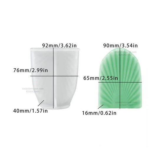 Long Shell Silicone Candle Mold for Decorative Candle Making | Candle Material Hub