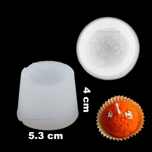 Motichur Laddu Silicone Candle Mould for Decorative Candle Making | Candle Material Hub