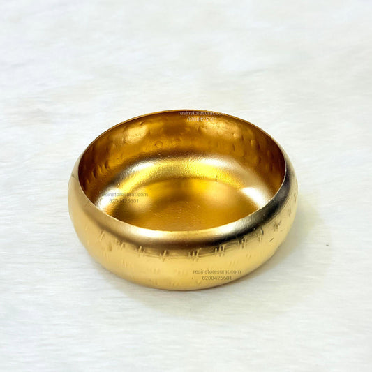 Round Metal Urli Bowl for Candle Making - C