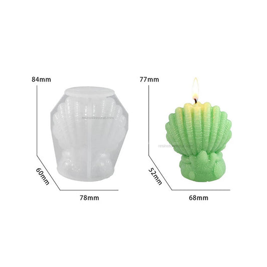 Shell Coral Silicone Candle Mould for Decorative Candle Making | Candle Material Hub