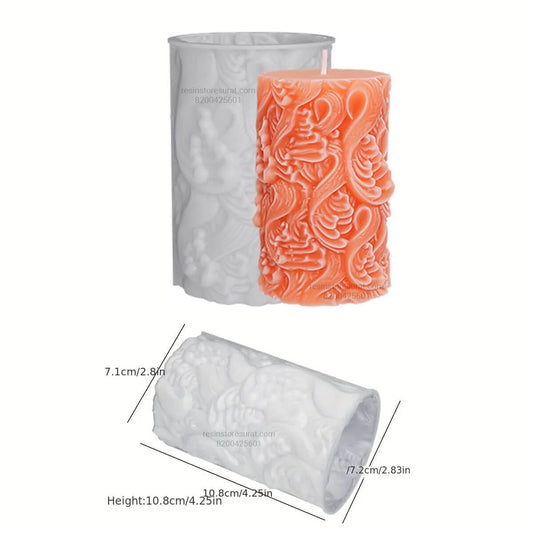 Spray Pillar Silicone Candle Mould for Decorative Pillar Candles | Candle Material Hub