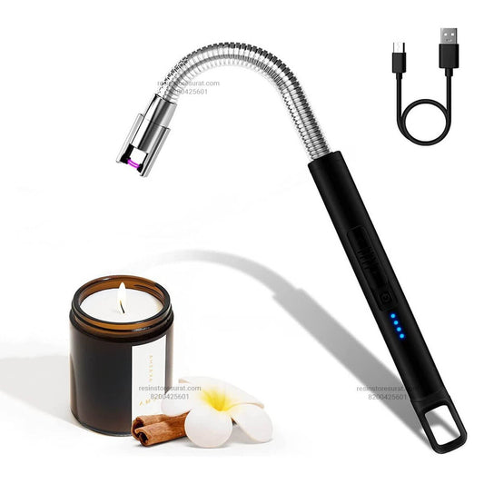 USB Electric Rechargeable Lighter – Random Color | Flameless Candle Lighter | Candle Material Hub