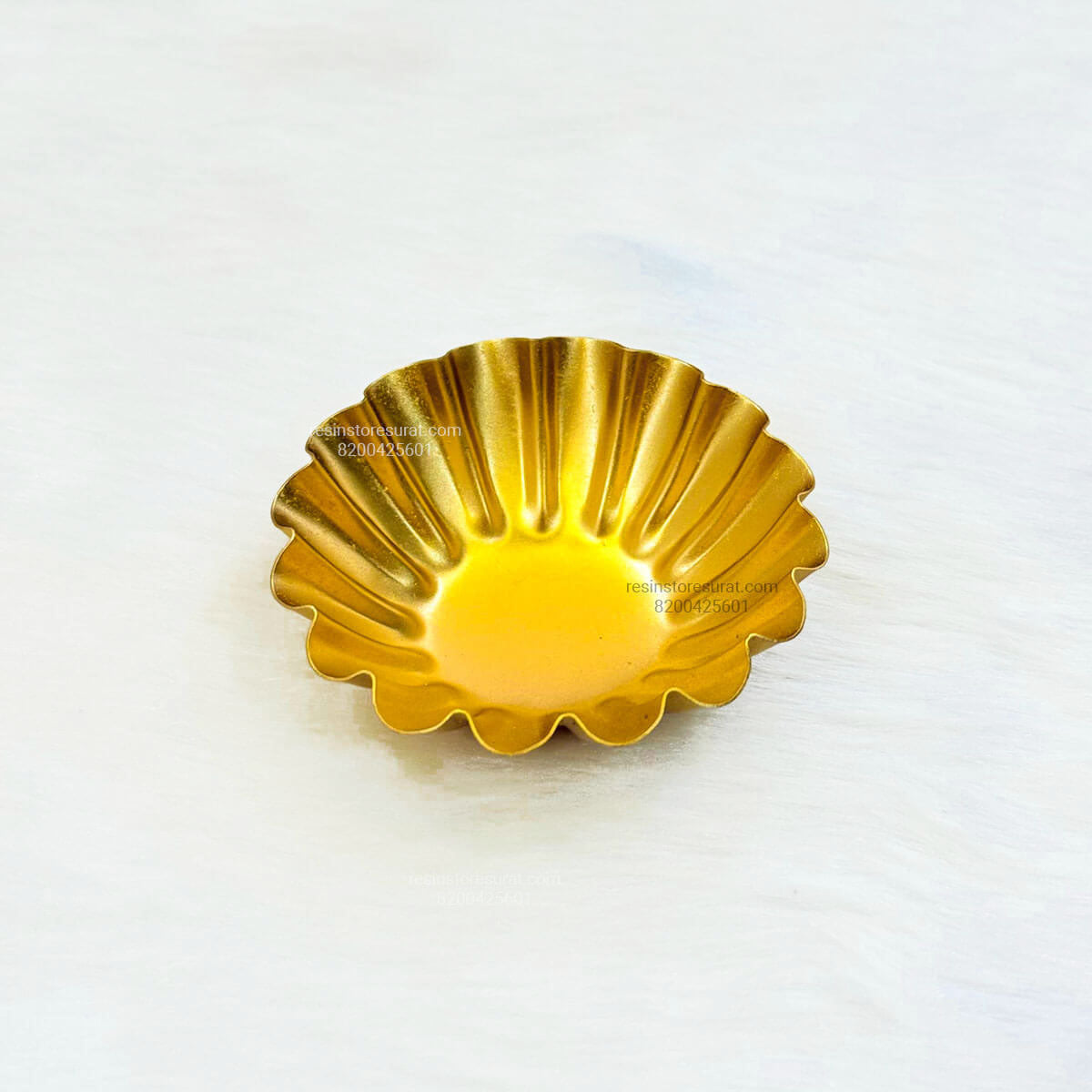 Flower Metal Urli Bowl for Candle Making