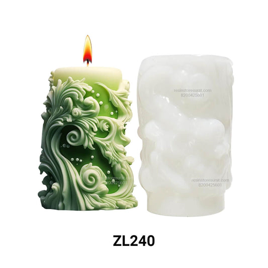 Snowflake Carved Cylindrical Candle Mould – ZL240 | Candle Material Hub