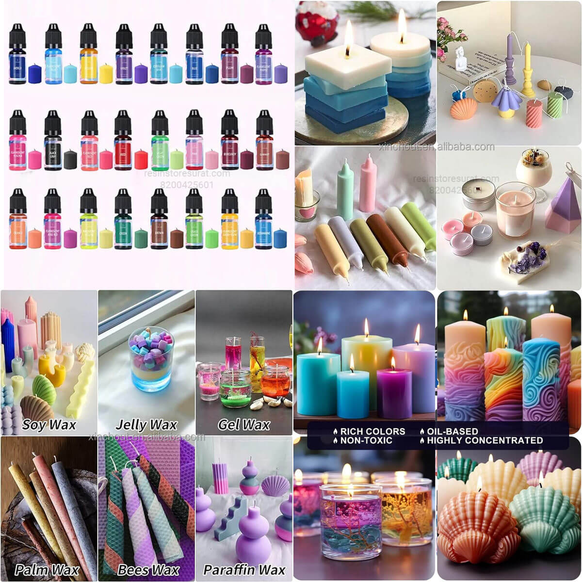 Candle Color Set – Multicolor Dye Kit for Candle Making