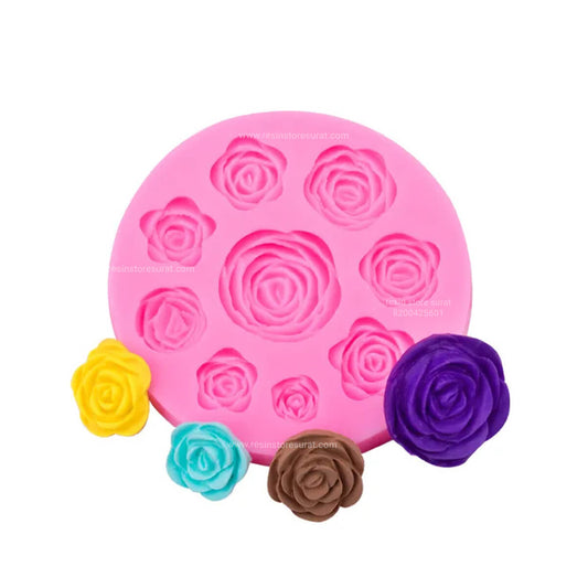 Rose Flower Silicone Candle Mould for Candle Making | Candle Material Hub