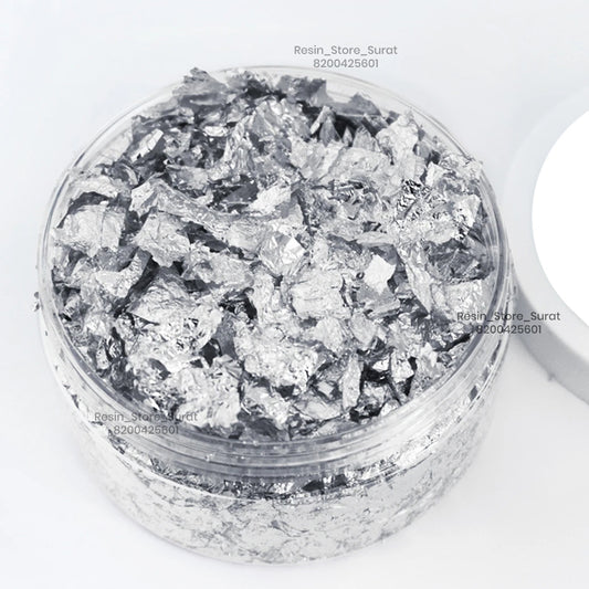 Silver Foil Flakes for Candle Decoration & DIY Crafts | Candle Material Hub