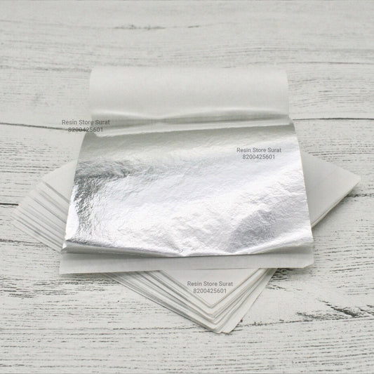 Silver Foil Sheet (10 Pcs) for Candle Decoration & DIY Crafts | Candle Material Hub