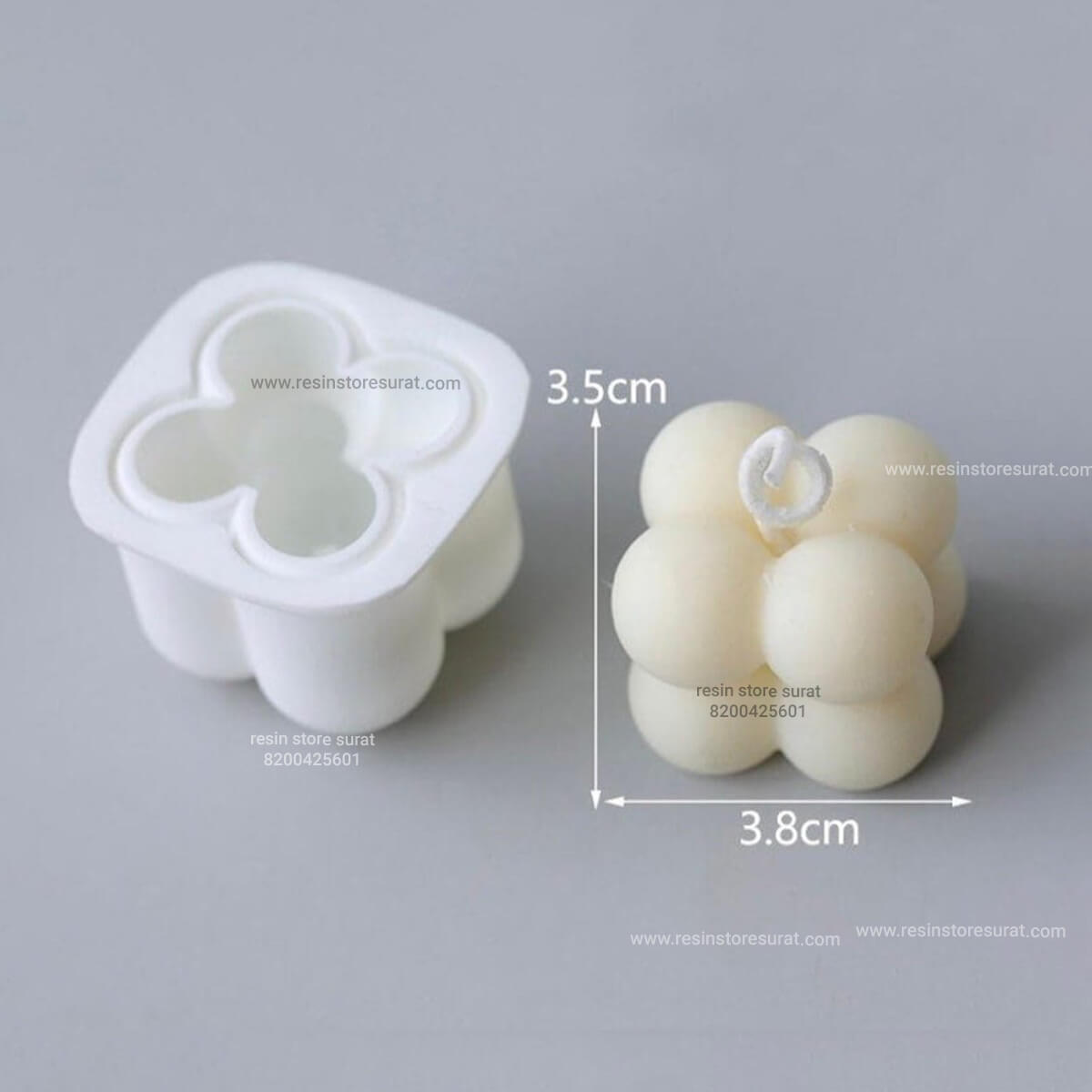 Small Bubble Silicone Candle Mould for Candle Making | Candle Material Hub