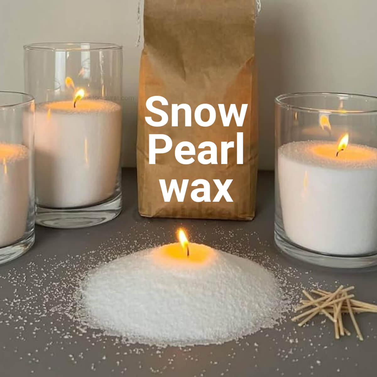 Snow Pearl Wax for Candle Making – Premium Sand Wax for DIY Candles