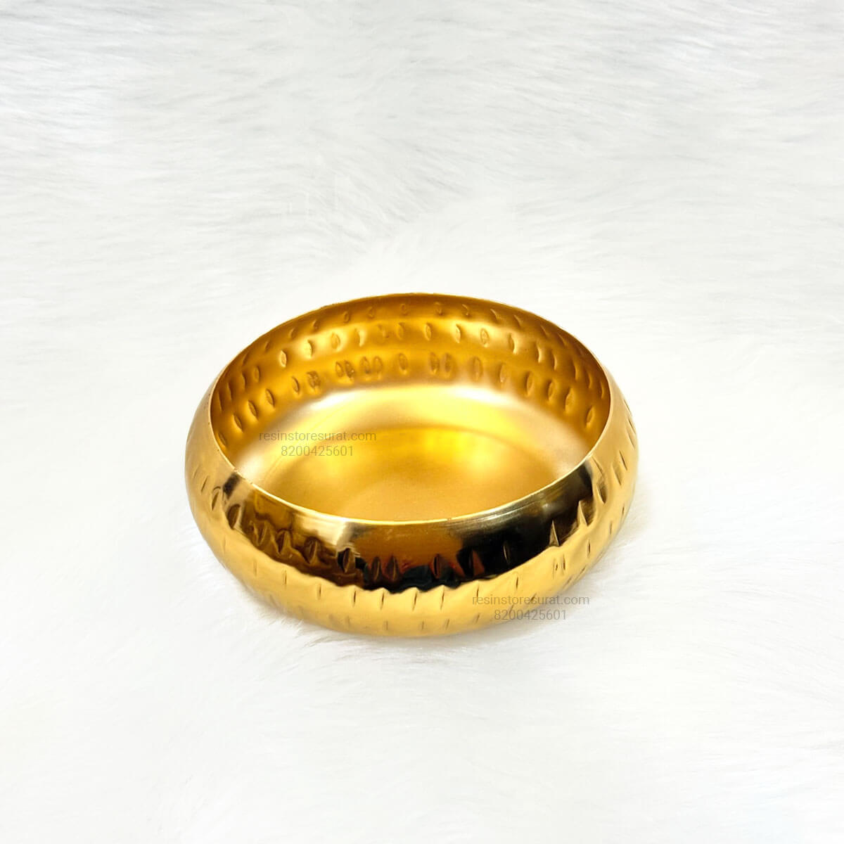 Round Metal Urli Bowl for Candle Making - A